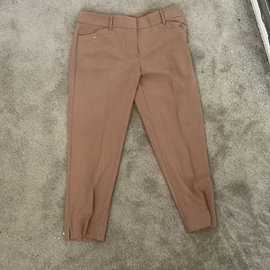 NY&CO Tan Dress Pants w/ Latch and Hook Fly